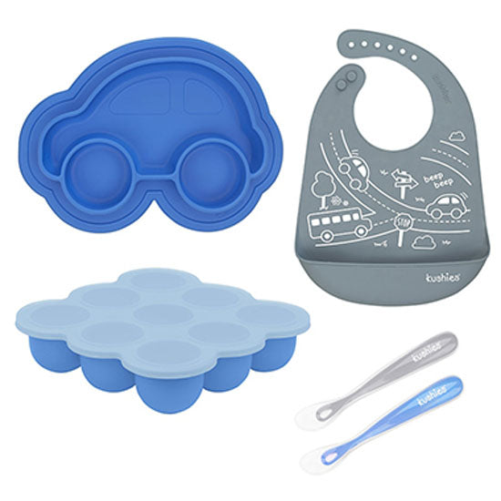 Kushies SiliSet All-In-One Silicone Gift Set - Boy