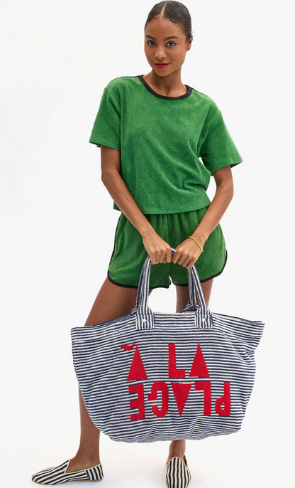 La Plage Tote - Terry Stripe A La Plage