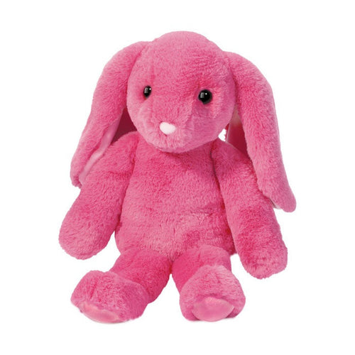 Hot pink bunny plush with long floppy ears