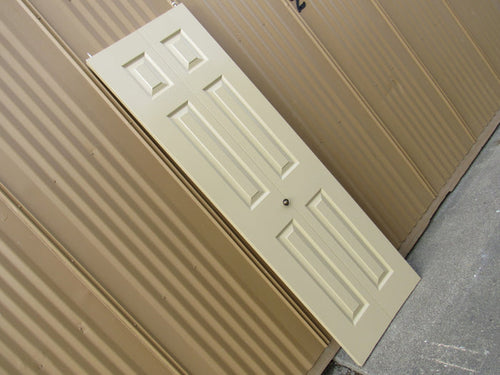 Left Side Bifold Closet Door 78-in x 24-in Dark Beige Masonite