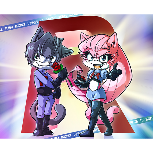 Leo & Aeris Pair of Troublemakers - Poster Print