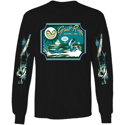 Long Sleeve Shirt - Chaz Halloween Slasher w/Printed Sleeves *LIMITED STOCK*