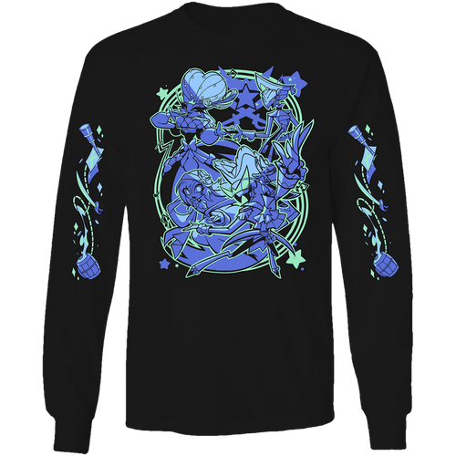 Long Sleeve Shirt - Vassago's Ship w/Printed Sleeves *LIMITED STOCK*