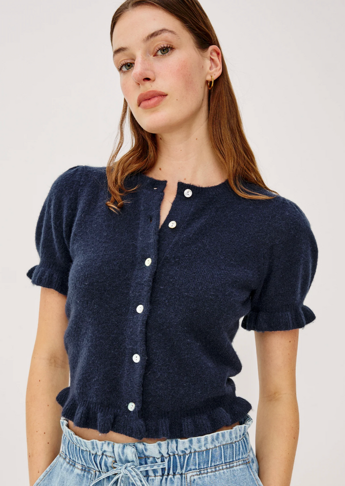 LORA CARDIGAN IN NAVY