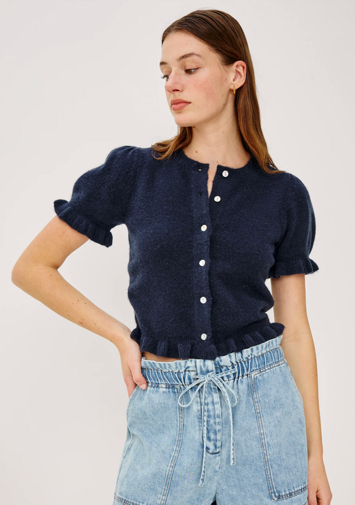 LORA CARDIGAN IN NAVY