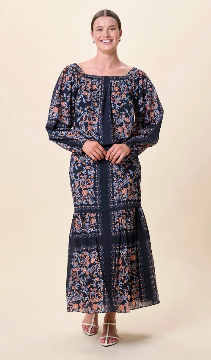 LUCILLE BLOUSE IN LA RAMOS PRINT