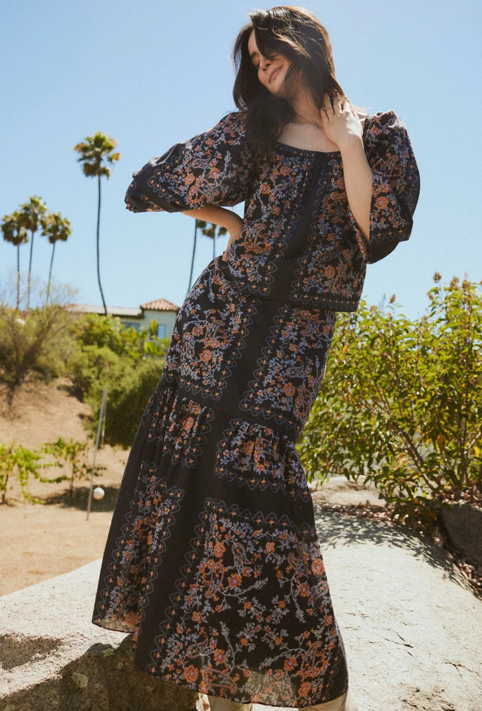LUCILLE BLOUSE IN LA RAMOS PRINT
