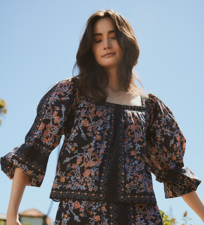 LUCILLE BLOUSE IN LA RAMOS PRINT