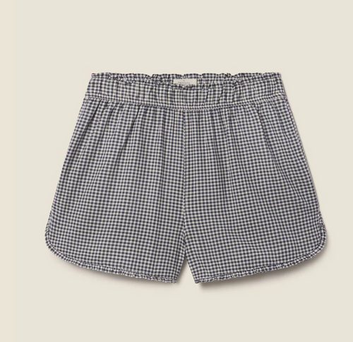 LUCILLE SHORT IN INKWELL GINGHAM