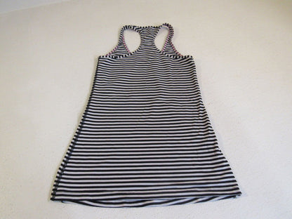 Lululemon-Athletic-Tank-Top-Black-White-Striped-Racerback-Size-6-8-Luon-Female-224 4