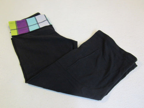 Lululemon-Leggings-Groove-Crop-Pant-Reversible-Size-6-Black-Luon-Female-206 1