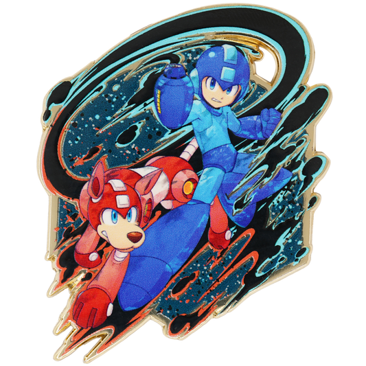 LVLUP 2026 Exclusive - Painterly Series: Megaman & Rush Pin - Limited Edition Pin