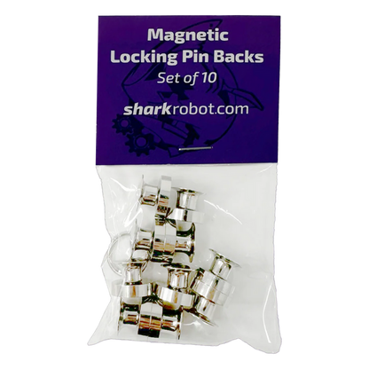 Magnetic Locking Pin Back - Set of 10