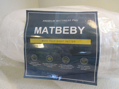 Matbeby-Premium-Mattress-Pad-King-Quilted-White-586 5