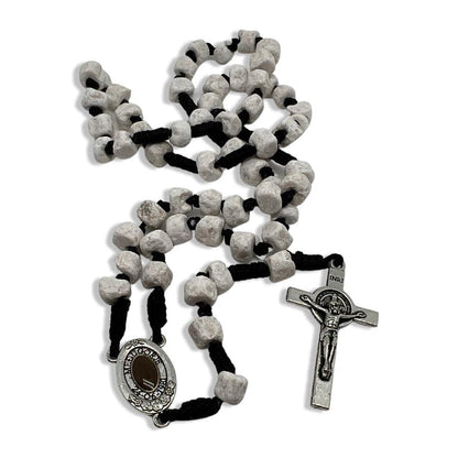 Rosary with Relic Rocks from The Holy Ground of Medjugorje - Blessed By Pope | Catholically