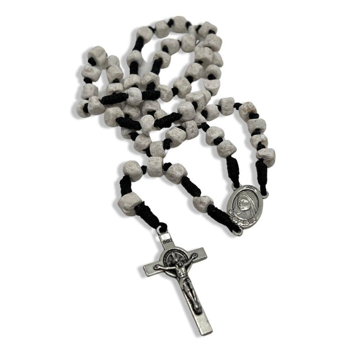 Rosary with Relic Rocks from The Holy Ground of Medjugorje - Blessed By Pope | Catholically