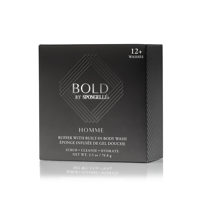 Bold by Spongelle Homme body wash buffer box