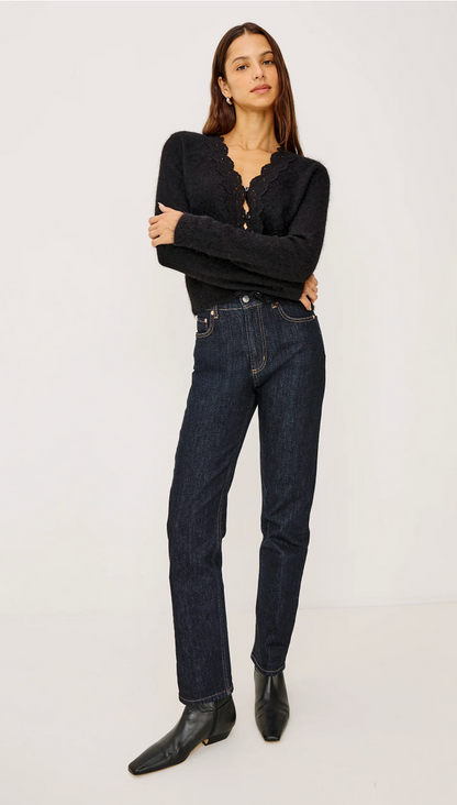 MER CARDIGAN IN BLACK