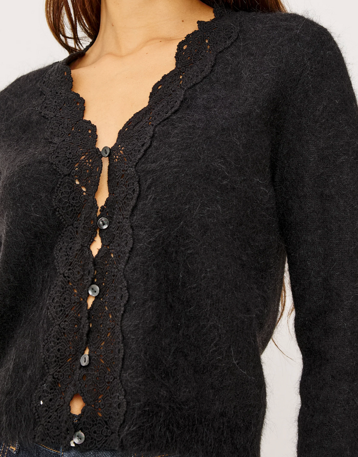 MER CARDIGAN IN BLACK
