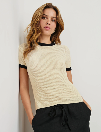 MEREDITH IN IVORY BLACK
