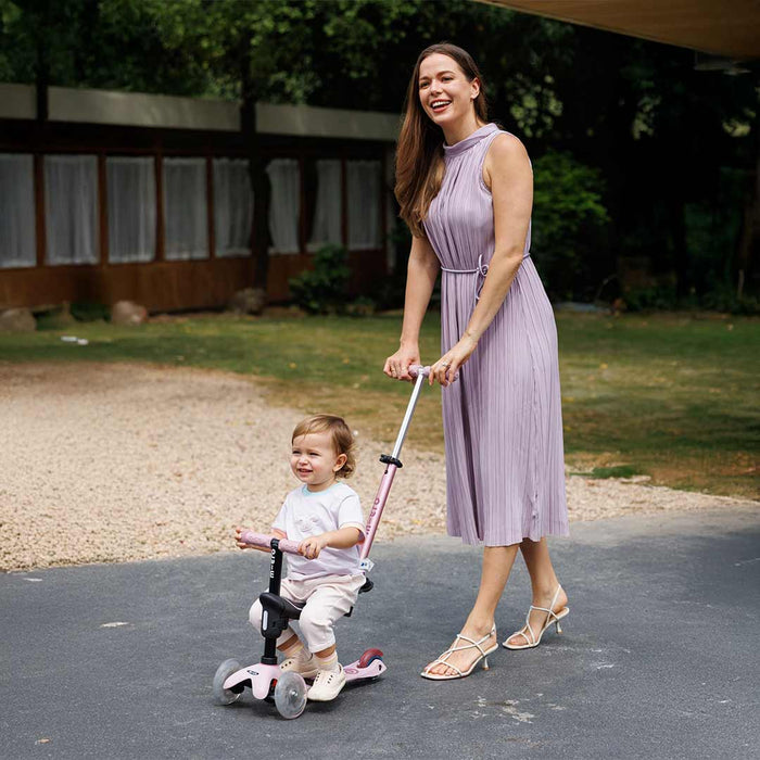 Micro Kickboard Mini Rock & Go LED - Dusty Rose