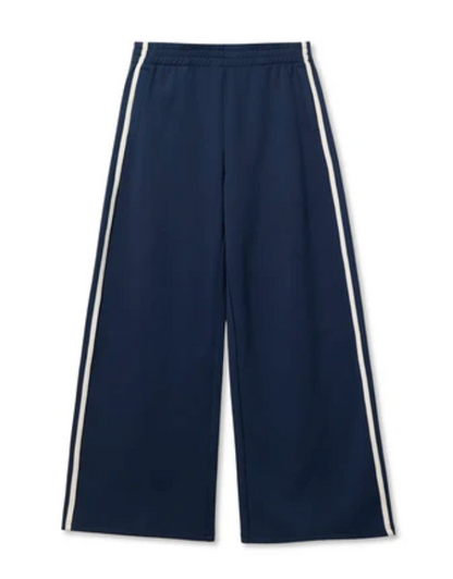 MIKOS TRAVEL WIDE LEG PANTS IN NAVY