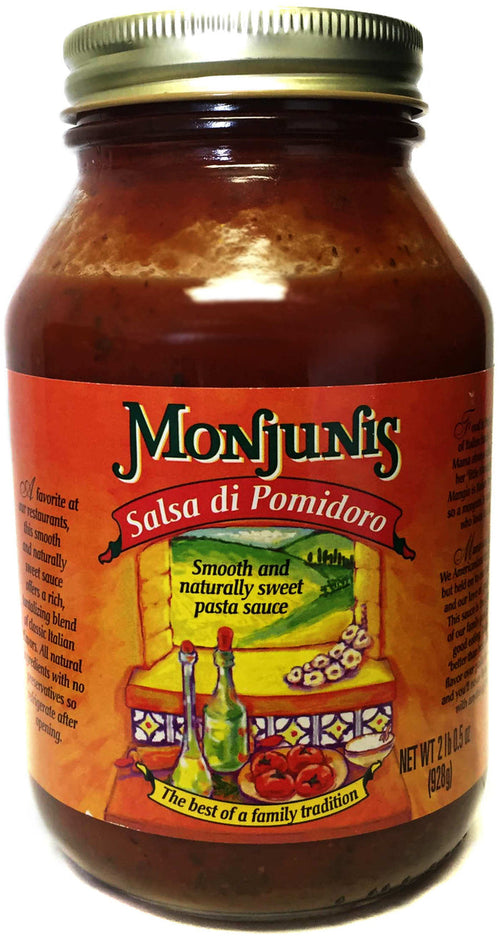 NolaCajun Monjunis Salsa di Pomidoro New Orleans Italian-Creole tomato pasta sauce jar