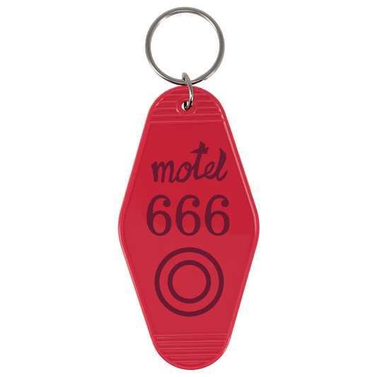 Motel 666 Keychain