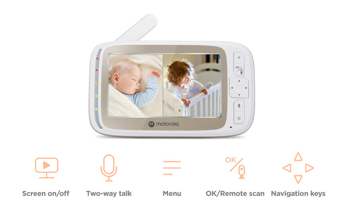 Motorola VM85 Connect 5" WiFi Video Baby Monitor - 2 Cameras