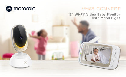 Motorola VM85 Connect 5" WiFi Video Baby Monitor