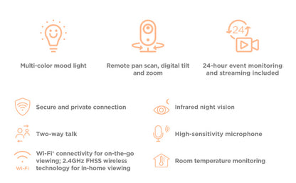 Motorola VM85 Connect 5" WiFi Video Baby Monitor