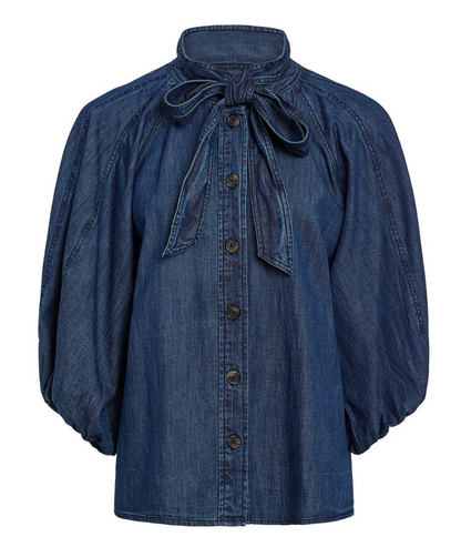 NAVI TOP IN CHAMBRAY
