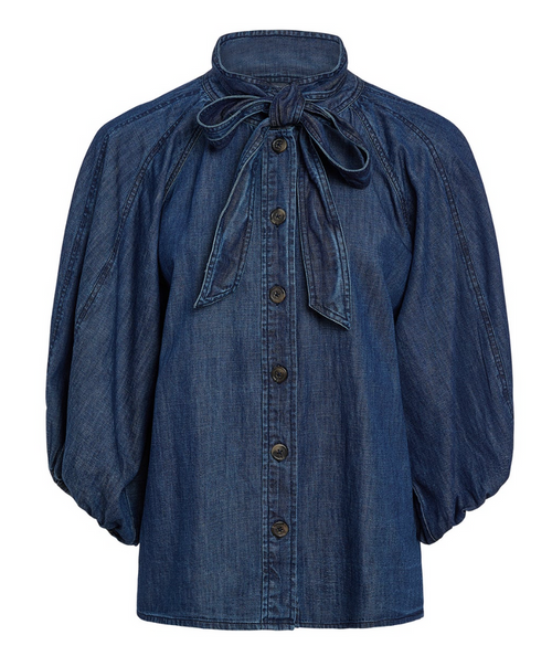 NAVI TOP IN CHAMBRAY