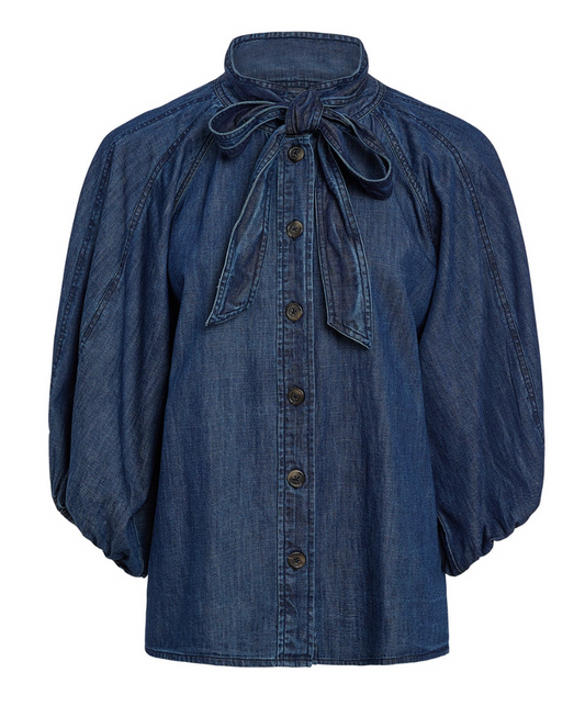 NAVI TOP IN CHAMBRAY