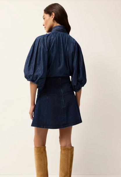 NAVI TOP IN CHAMBRAY
