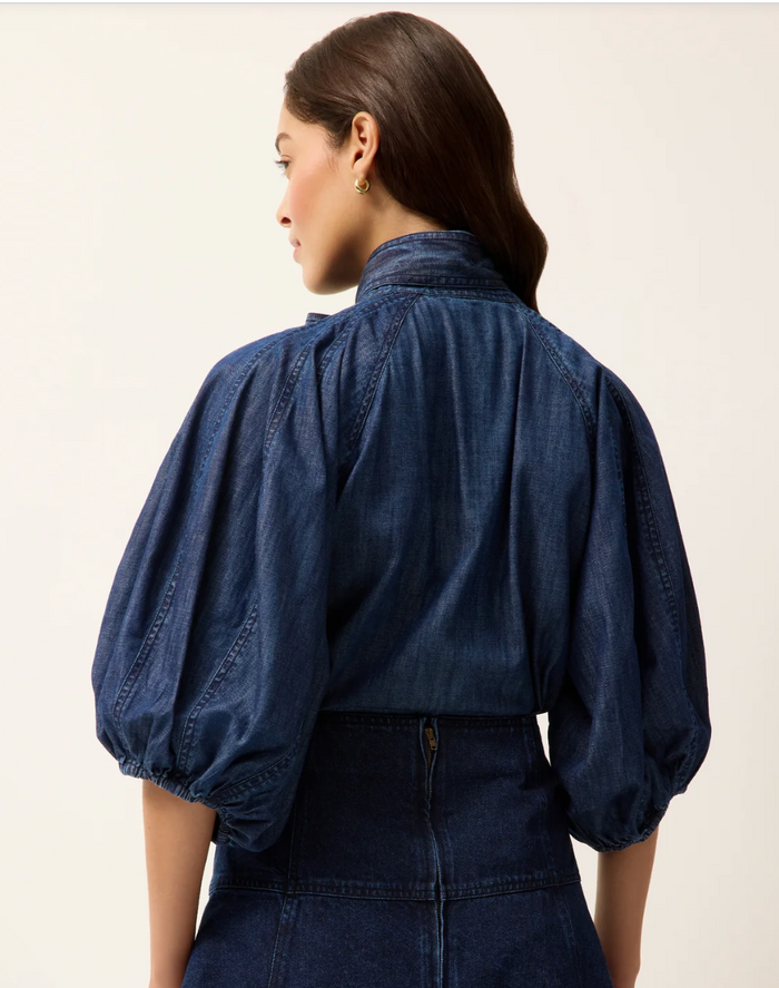 NAVI TOP IN CHAMBRAY