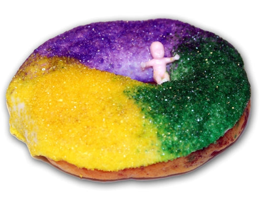 NolaCajun Gourmet Baby King Cake New Orleans individual Mardi Gras baby king cake