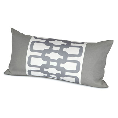Oilo 12"x24" Link Pillow - Stone