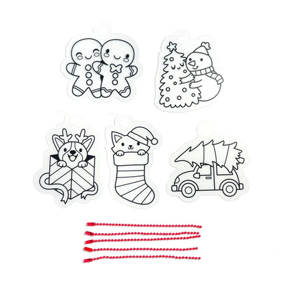 OOLY Mini Shrink-Its! Diy Shrink Art Kit - Holly Jolly