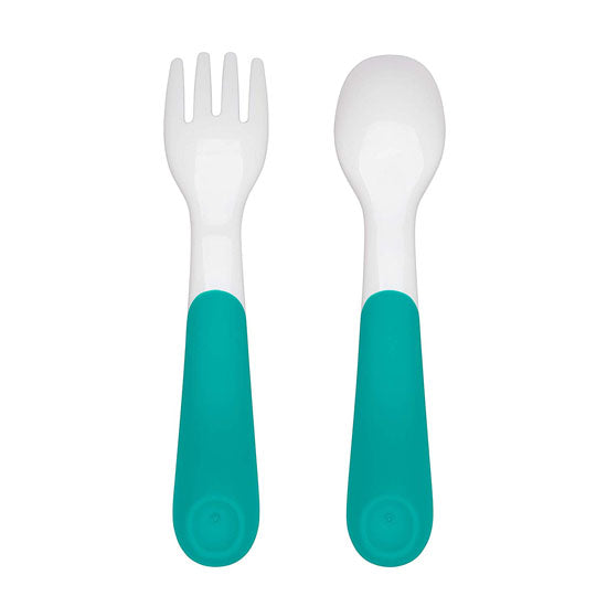 OXO On-the-Go Fork and Spoon Set wih Travel Case - Teal_thumb1_thumb2