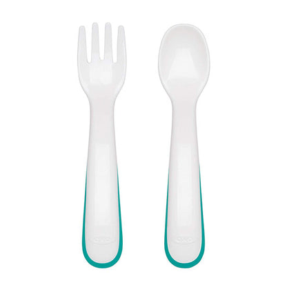 OXO On-the-Go Fork and Spoon Set wih Travel Case - Teal_thumb4