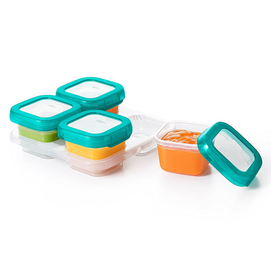 OXO TOT Plastic Baby Blocks Freezer Storage Containers (4 OZ) -3