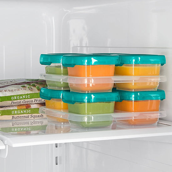 OXO TOT Plastic Baby Blocks Freezer Storage Containers (4 OZ) -5