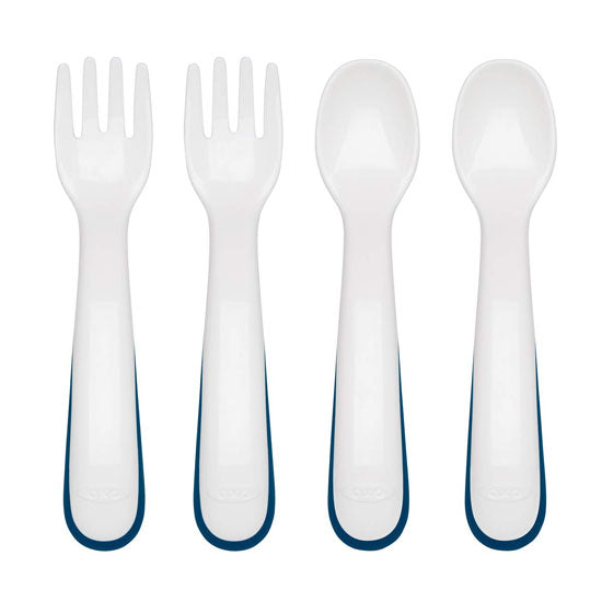 OXO Tot Fork and Spoon Training Set - Navy_thumb1