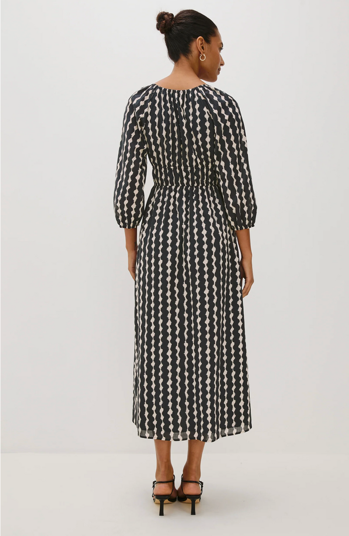 PAIO DRESS IN PRINTED NOIR