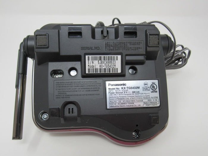Panasonic-Cordless-Phone-Aswering-Machine-Charging-Base-KX-TG5432-350 5