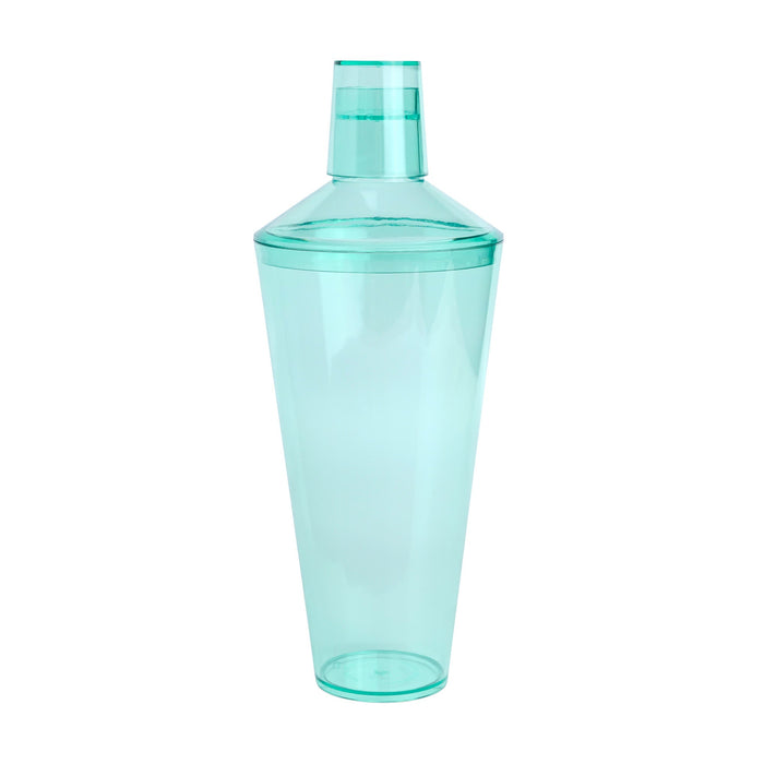 Aqua acrylic cocktail shaker