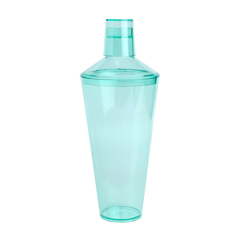Aqua acrylic cocktail shaker