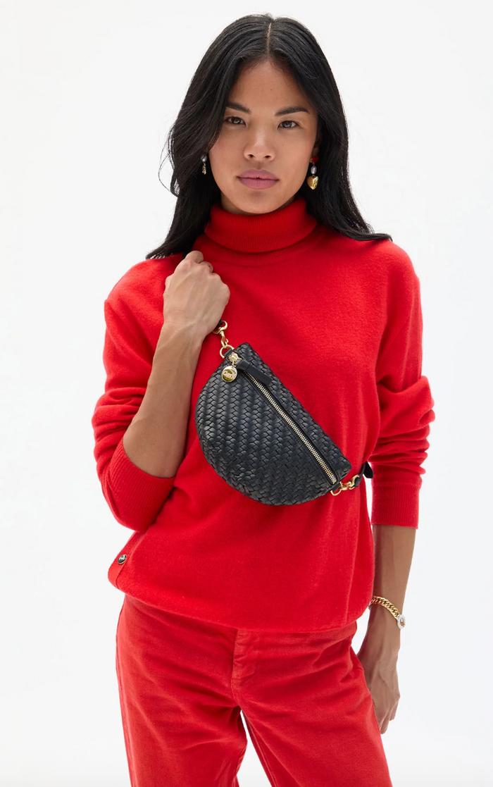 Petite Fanny - Woven Zig Zag in Black