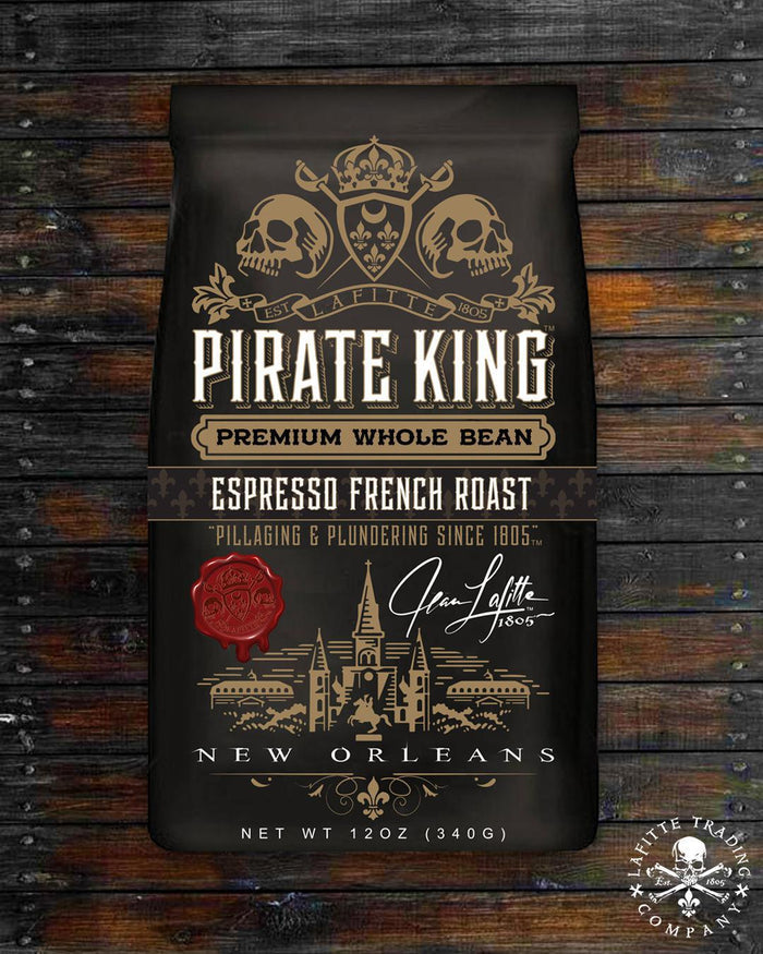 NolaCajun Pirate King Espresso Louisiana Coffee New Orleans Espresso Roast